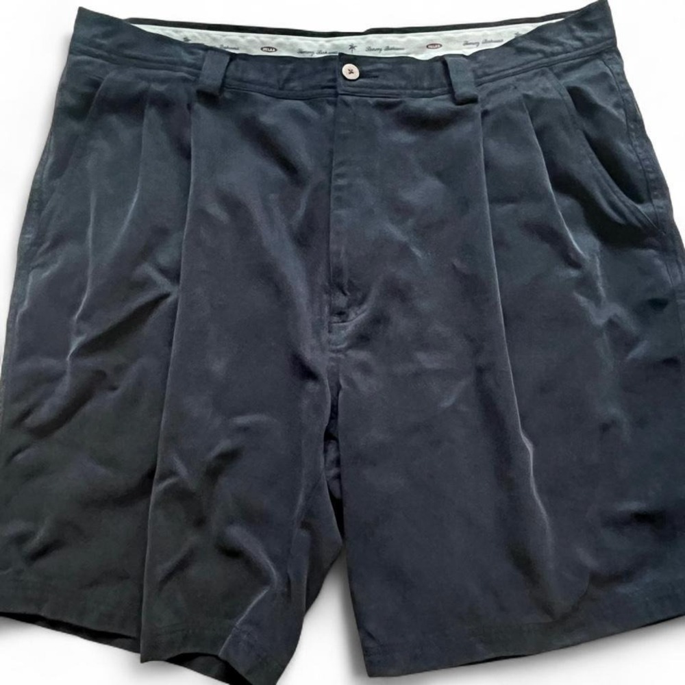 Tommy Bahama Relax Fit Navy Pleated Shorts Size 38 Golf Resort Dadcore - Picture 3 of 7